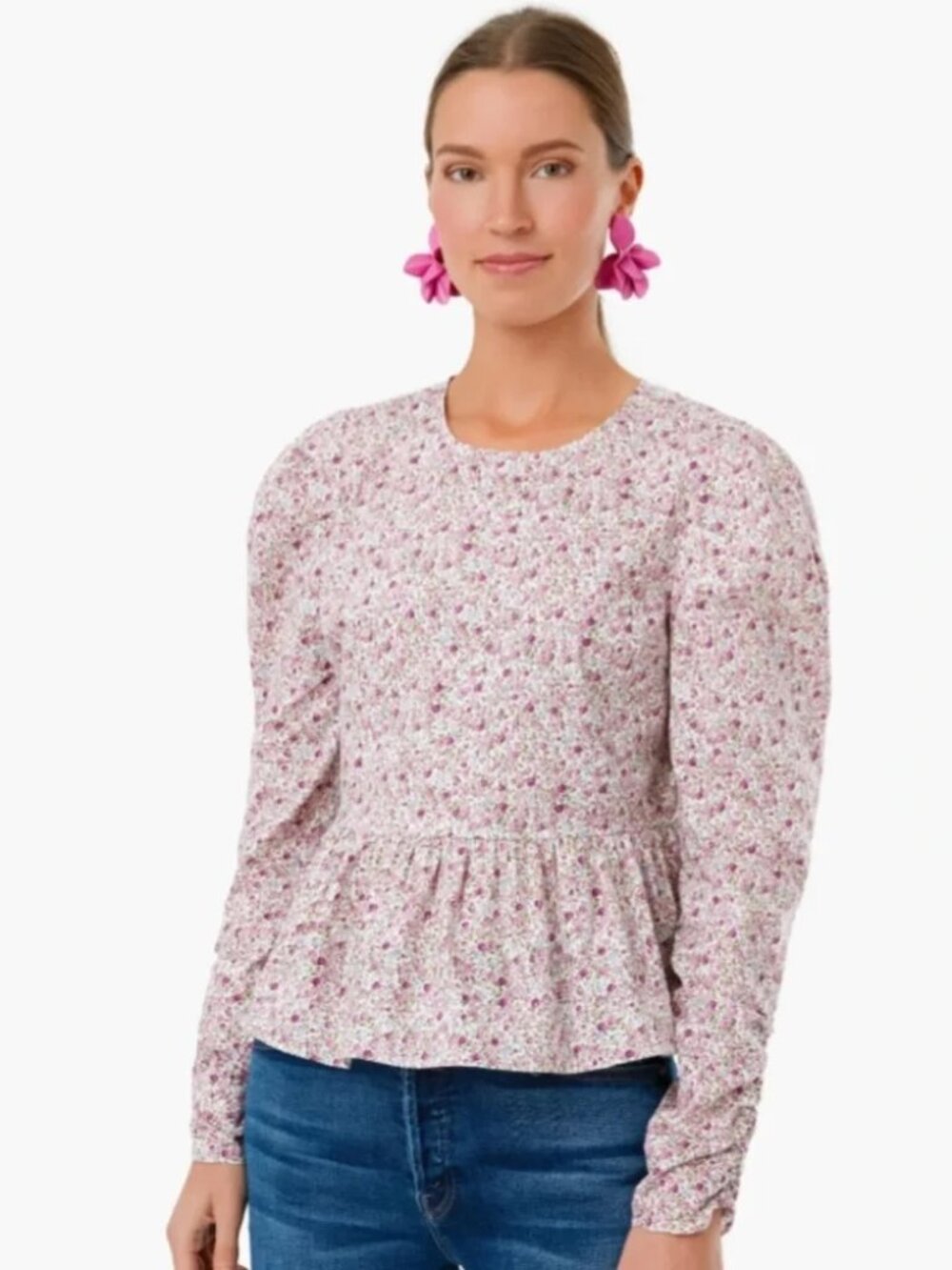Tuckernuck Pink Floral Mia Blouse